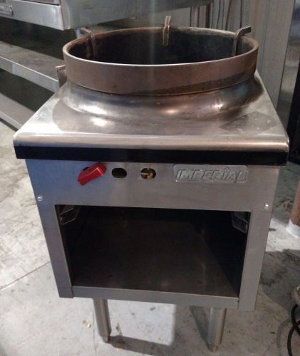 Used Imperial - Wok Range, gas, 18&#034;, (1) Tempora 3 ring burner, 16&#034; wok opening