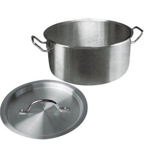 Winware stainless steel 20 quart brasier with cover for sale