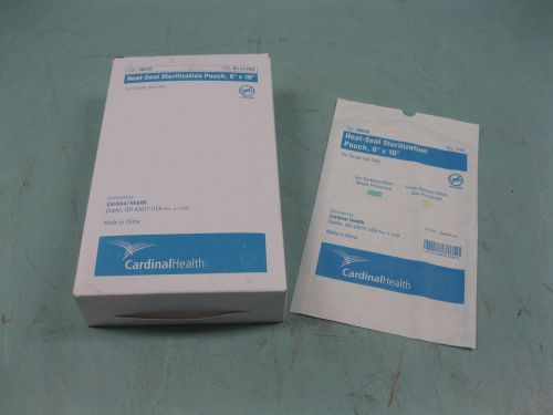 Lot (200) Cardinal Health 90610 Heat-Seal Sterilization Pouch 6X10&#034; NEW H8 (2003