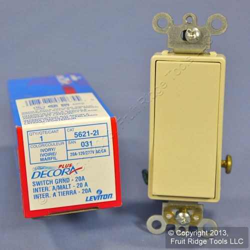 New Leviton Ivory COMMERCIAL Decora Rocker Wall Light Switch 20A 5621-2I