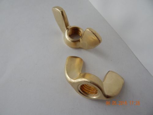 BRASS WING NUTS. 3/4 - 10.  2 PCS. NEW