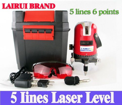 LASER LEVEL 5 LINES 6 POINTS ROTARY LEVELING OUTDOOR TILT MODE FREE SHIPPING