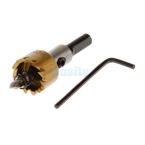 20.5mm HSS High Speed Hole Bit Cutter Saw Drill Tool f/ Alloy Metal Wood