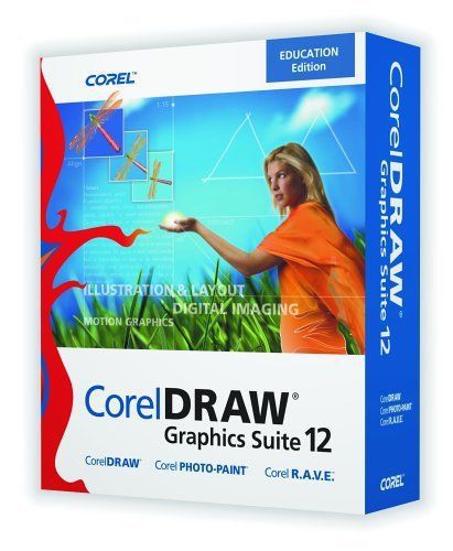 COREL Draw Graphics Suite 12 Corel Draw-Photo-Paint- Education Version