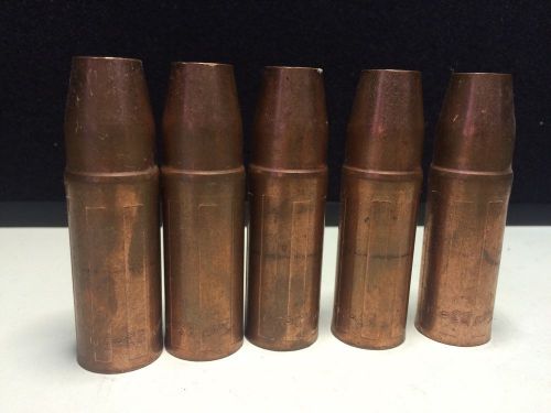 (5) genuine tweco 23-50 1/2&#034; mig welding nozzles for tweco #2 &amp; #4 free shipping for sale