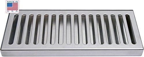 Chill passion 12&#034; x 5&#034; ss draft beer drip tray , kegerator, countertop, surface for sale