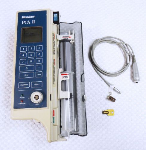 Baxter PCA-II, PCA II, PCA 2 Syringe PCA Pump - Key Included