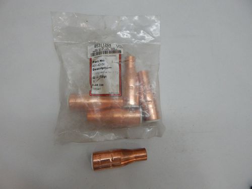 Mig Nozzle 401-42-50 Brass Bottleneck 1/2&#034; bore pk of 5