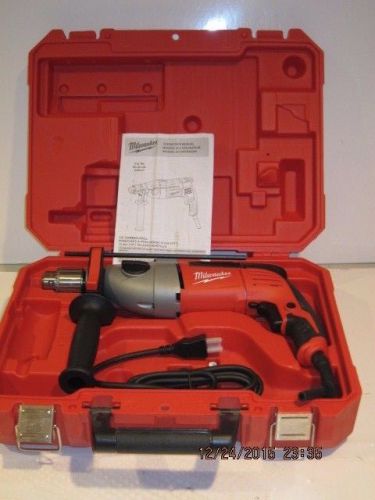 MILWAUKEE 5380-21 Corded Hammer Drill, 1/2 INCH/9AMP/120VAC FREE SHIPPING  NISB!