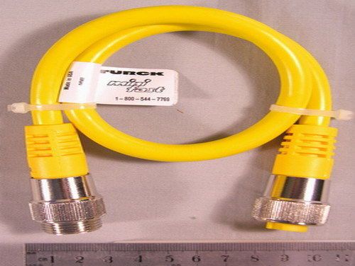 1 Turck RSM WKM 46-1M 1 Meter 4 Wire Heavy Duty Cordset