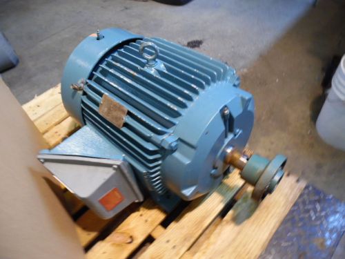 RELIANCE 40 HP DUTY MASTER MOTOR, #7271005, FR 324TS, RPM 3555, 460V, 3 PH, USED