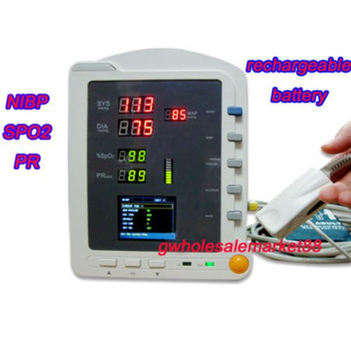 Fda vital sign icu patient monitor (nibp/spo2/pulse rate) audible &amp; visual image for sale