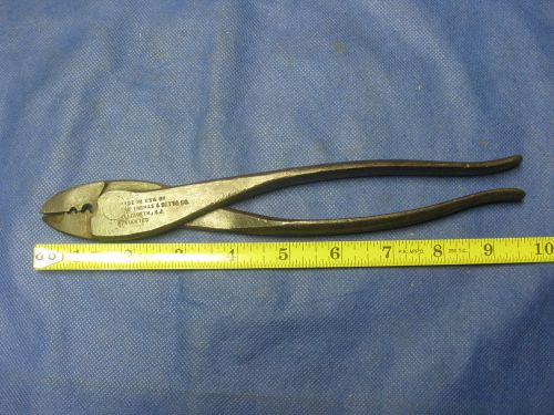 Vinnntage Thomas &amp; Betts Co sta-kon lug crimping pliers cutting tip electrical