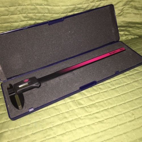 BROWN &amp; SHARPE INTERAPID 12&#034;/300MM DIGITAL LITE VERNIER CALIPERS USED