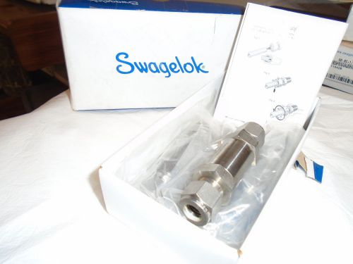 (4pK) Swagelok SS-6C-1/3 Poppet Check Valve 3/8&#034; Tube Fitting 1/3 PSIG
