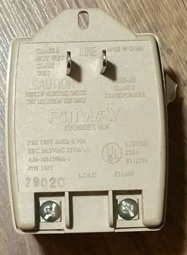 1 Ademco Pittway Honeywell 16.5 Volt 16.5VAC 16.5V 25VA Vista Alarm Transformer