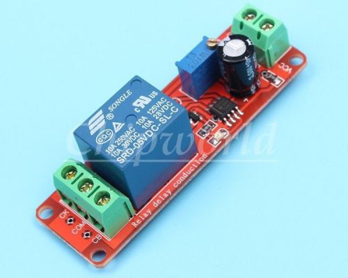 1pcs 5V Delay Relay Module With LED indicator 0-10 seconds delay NEW