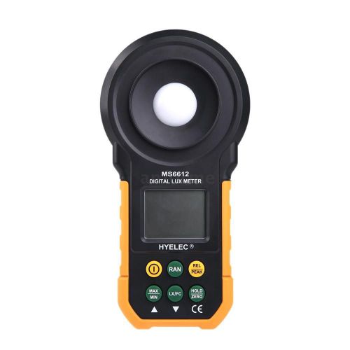 HYELEC MS6612 Digital LCD Lux Meter Meter for Light Illuminance Measuring AF