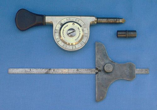 STARRETT SPEED INDICATOR &amp; UNION TOOL CO. DEPTH GUAGE