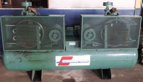 10hp champion commercial air compressor twin head 112 gallon 200 psi w/ drier for sale