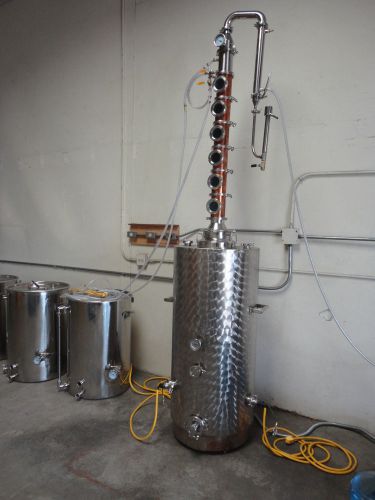 COMPLETE DISTILLING STILL AND EQUIPMENT POT COLUMN DISTILLATION