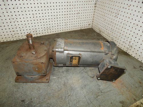 Underwriters Baldor VM7014 Motor 1Hp 1725RPM w/ Hub City gearbox 220-62570-260