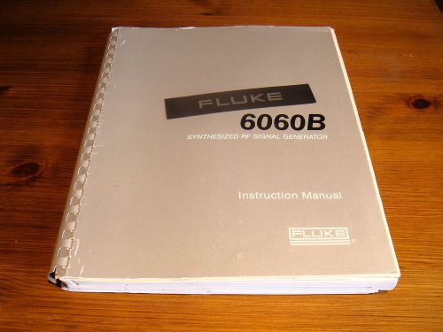 Fluke / Gigatronics 6060B Syntehesized Signal Gen Instruction &amp; Maintenance Man.