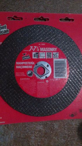 7-7-1/4&#034; MASONRY CUT-OFF 5/8&#034; ARBOR  VERMONT AMERICAN #28002 (NN0036-28)