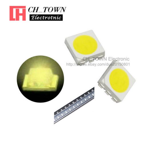 100pcs 5050 (2020) warm white light plcc-6  smd smt led diodes ultra bright for sale