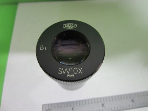 MICROSCOPE PART EYEPIECE OLYMPUS JAPAN SW10X OPTICS AS IS BIN#T2-25