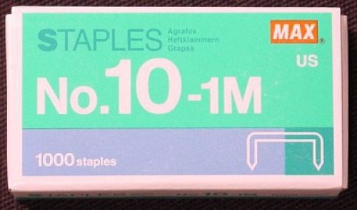 Flat Clinch Staples Mini Box of 1000 by MAX No.10