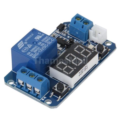 12v 0.5w led digital display trigger time delay board module 0-999 seconds diy for sale