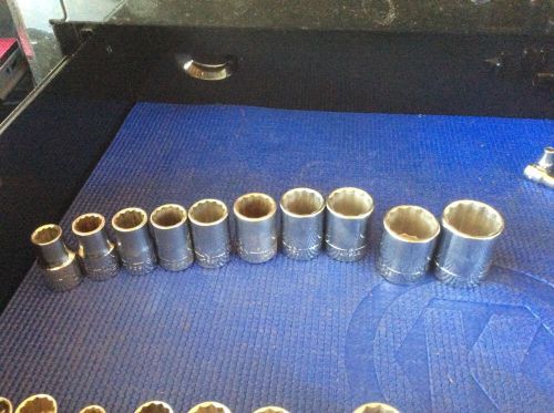 CRAFTSMANSOCKET SET - 3/8 12-POINT - 1/2&#034; DRIVE