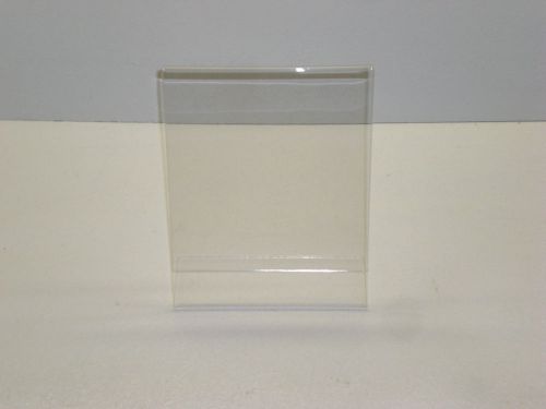 4 acrylic sign holder slant back - 8.5 wide single sheet easel-style 8 1/2 x 11 for sale