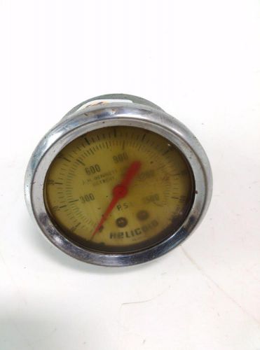 HELICOID PRESSURE GAUGE 0-1500 PSI 0-100 KG/CM