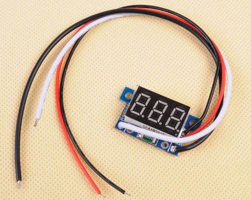 Red LED Panel Meter Digital Voltmeter DC 0-200V