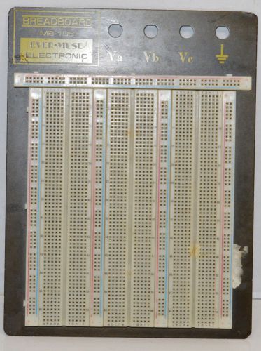 RSR / EVER-MUSE Model MB106 Solderless Breadboard 2390 Tie Points (INV 9767)