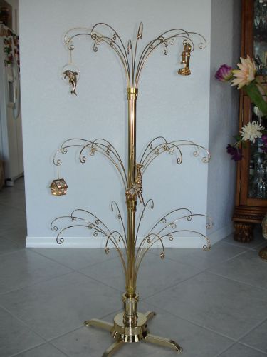 DISPLAY TREE GOLD PLATED 60 PCS ROTATING