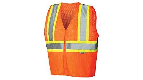 Pyramex RVZ2220X5 Lumen X Class 2 Safety Vest with Zipper, 5X-Large, Hi-Vis