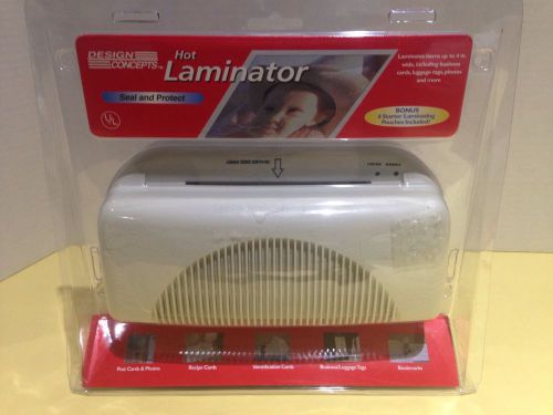 DESIGN CONCEPTS HOT LAMINATOR HeatSeal Badge NIB