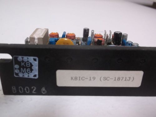 KB ELECTRONICS KBIC-19 DC DRIVE DC DRIVE 115VAC 0-90VDC *NEW OUT OF BOX*