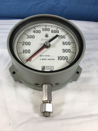 Weksler 4.5&#034; 0-1000 Mil-Spec Gauge