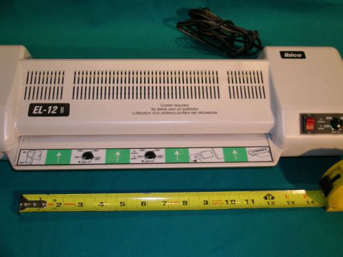 IBICO Laminating Machine EL-12 II  12&#034; Pouch Laminator 3Mil-10Mil w/Adjust Heat