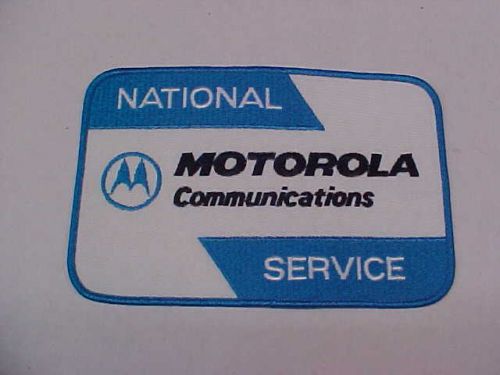 FINAL LISTING OLD RARE NEW motorola national service patch 5&#034; x 8&#034; loc#a87