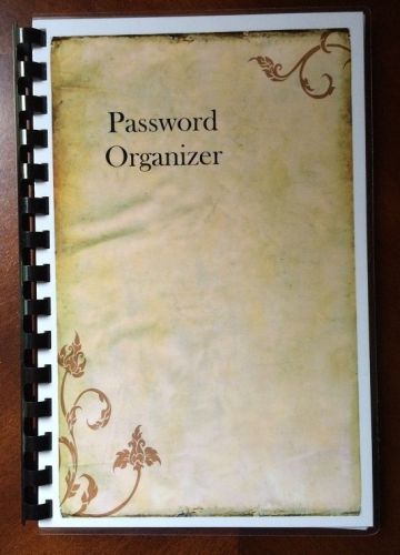PASSWORD Book Website Internet Address Organizer Journal Personalized No Tabs