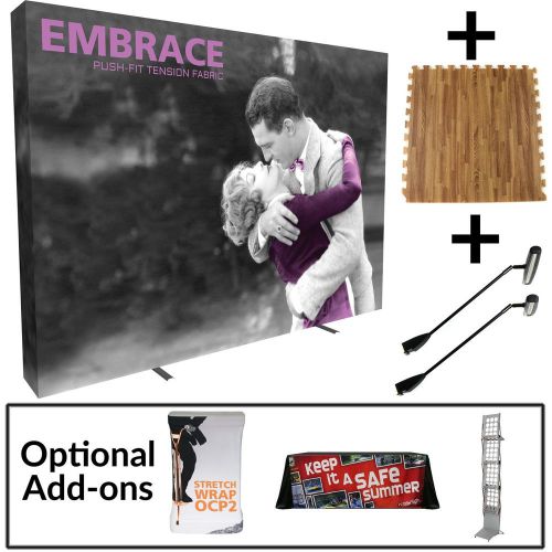 Embrace 8&#039; fabric wall trade show display starter kit for sale