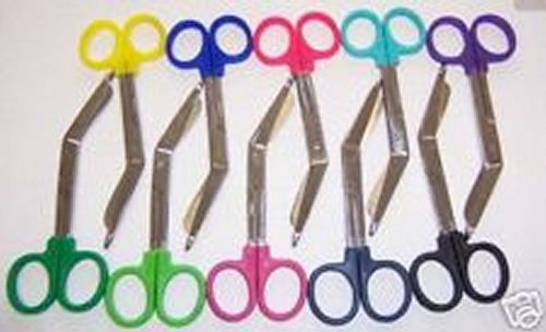 10 color bandage scissor paramedic nurses uniform 5.50&#034; with plastic rings for sale