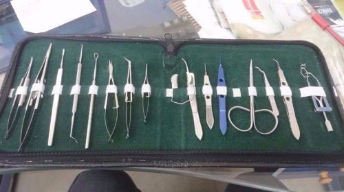 Basic opthalmic surgical instrument cataract set of 16 pcs for sale