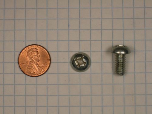 MACHINE SCREWS #(1/4&#034;-20) x 1/2&#034; STEEL, ROUND HEAD, PHILLIPS DRIVE, ZINC-PLATED