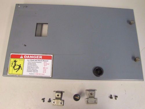 CUTLER HAMMER 19 1/2&#034; X 12&#034; MCC MOTOR CONTROL CENTER DOOR PANEL COVER &amp; HARDWARE